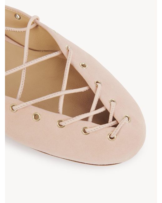 Chloé Multicolor Ghillies Ballet Flats