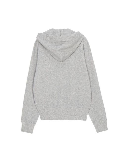 COMME DES GARÇONS PLAY Gray Hooded Zip-Up