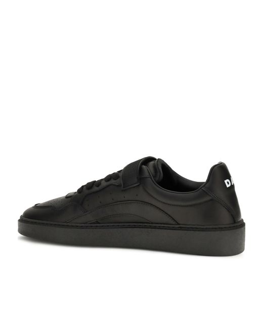 DSquared² Black Round-Toe Sneakers for men