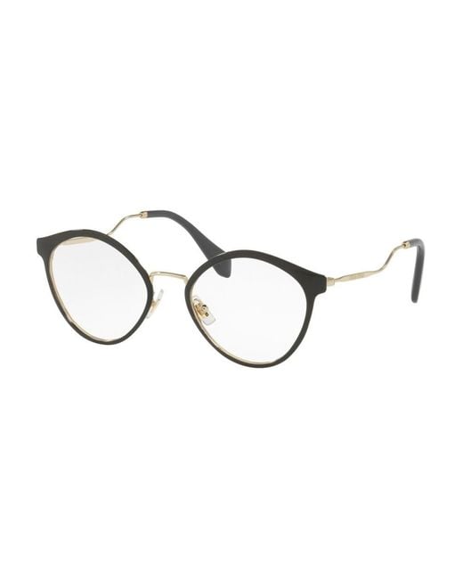 Miu Miu White Full Frame Glasses