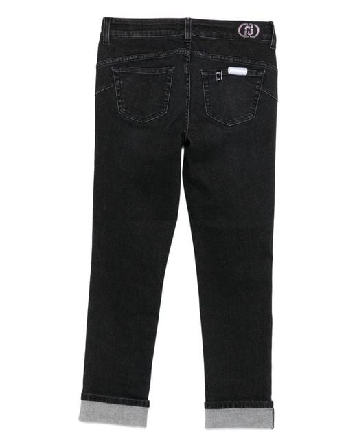 Liu Jo Black Embellished Skinny Fit Jeans