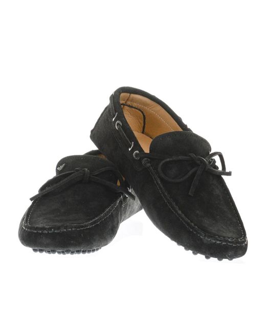 Emporio Armani Black Slip-On Casual Shoes for men