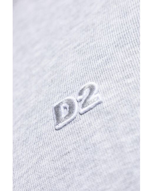 DSquared² White Logo Embroidered Knitted Jumper for men