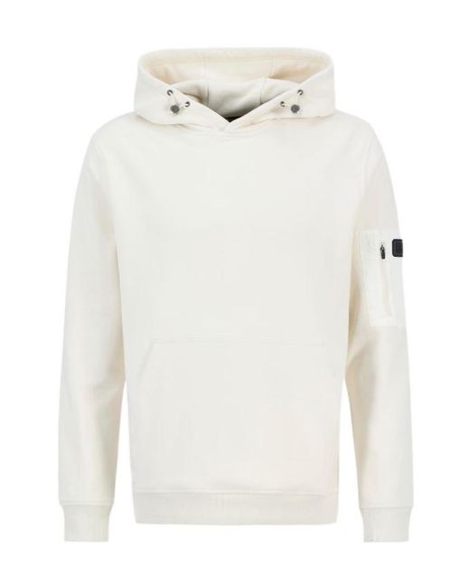 Barbour White Ewan Hoodie for men