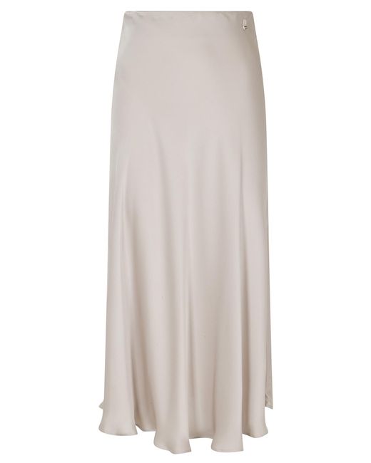 Herno Gray Midi Skirt