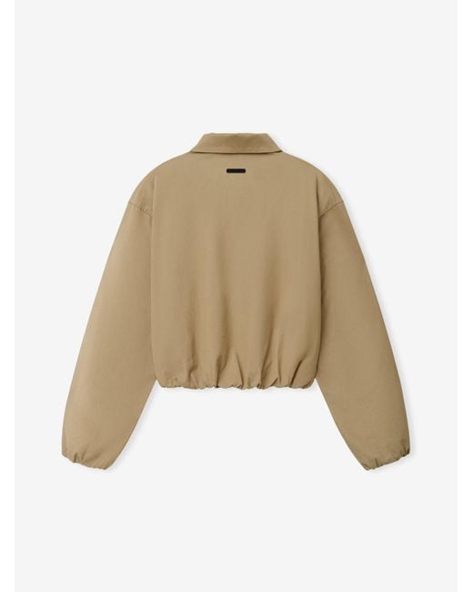 Fear Of God Natural Cotton Twill Work Jacket