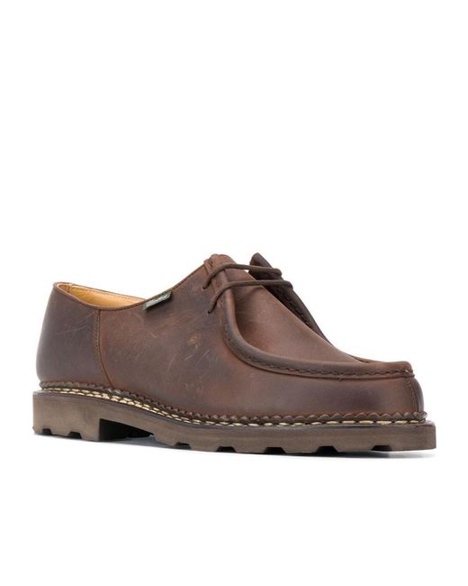 Paraboot Brown Michael Marche Lace-Up Shoes for men