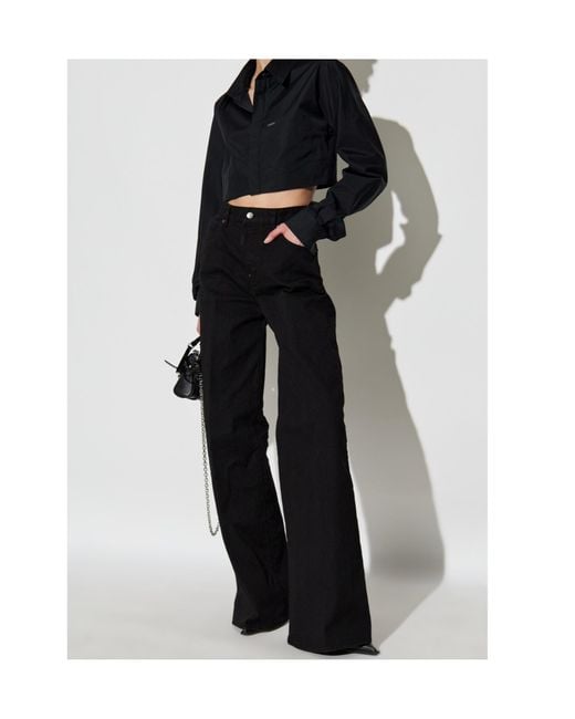 DSquared² Blue Pocket Detailed Cropped Shirt