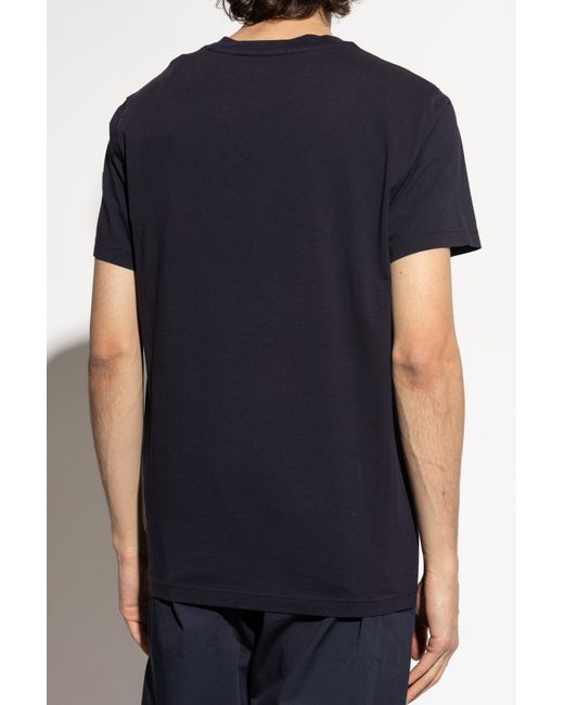 Moncler Blue T-Shirt With Print for men