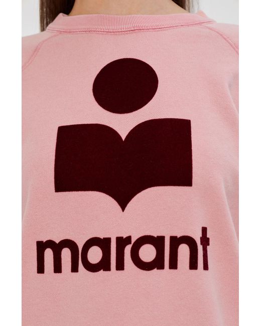 Isabel Marant Pink Crew Neck Long-Sleeved Sweatshirt