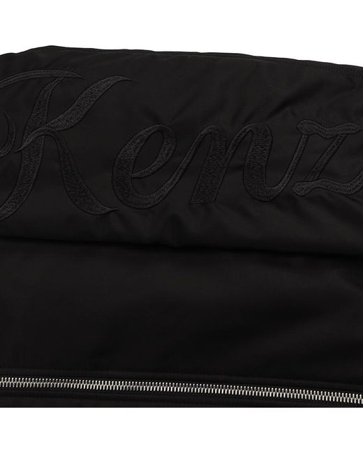 KENZO Black Zipper Long-Sleeved Casual Jacket for men