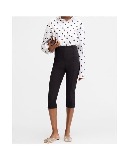 Jacquemus Black Le Pantalon Capri Cropped Trousers