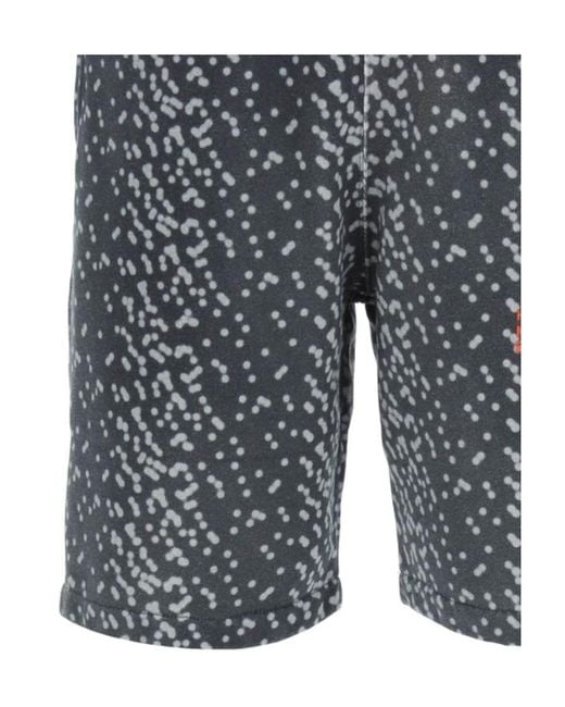 Heron Preston Gray Logo Patch Shorts for men