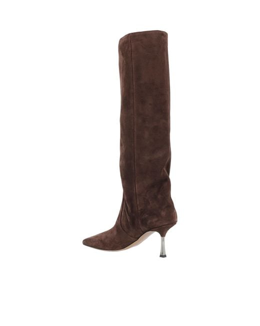 Paris Texas Brown Square-Toe Boots