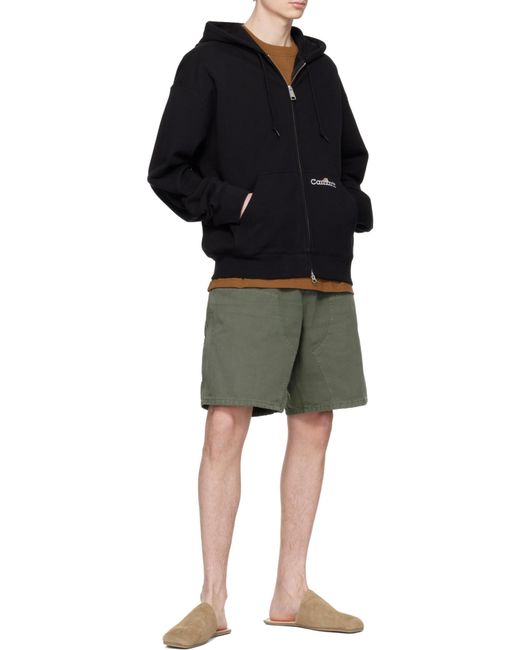 Carhartt White Hooded Wip Label Sweat Jacket for men