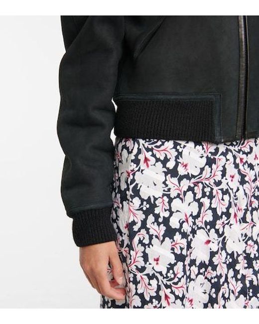 Isabel Marant Black Boden Reversible Shearling Jacket