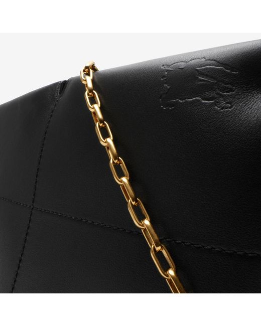 Burberry Black Snip Leather Clutch