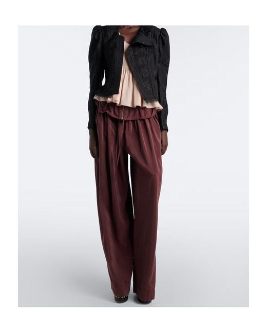 Chloé Black Wool-Silk Blend Jacquard Lace Jacket