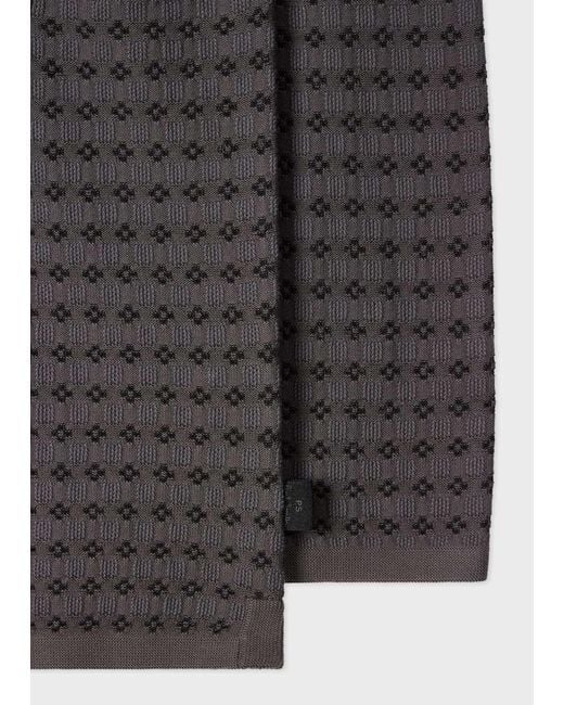 Paul Smith Gray Patterned Knitted Shirt for men