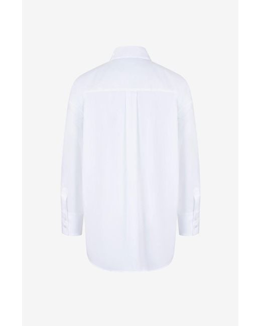 Fabiana Filippi White Long Sleeve Shirt
