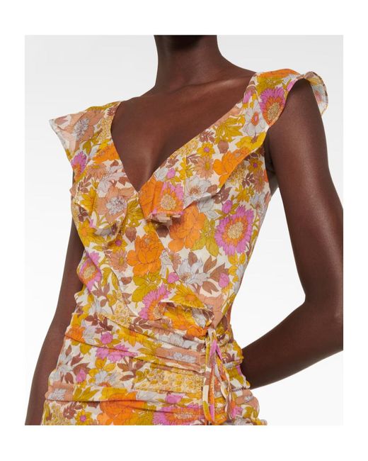 Veronica Beard Multicolor Flower Printed Dress