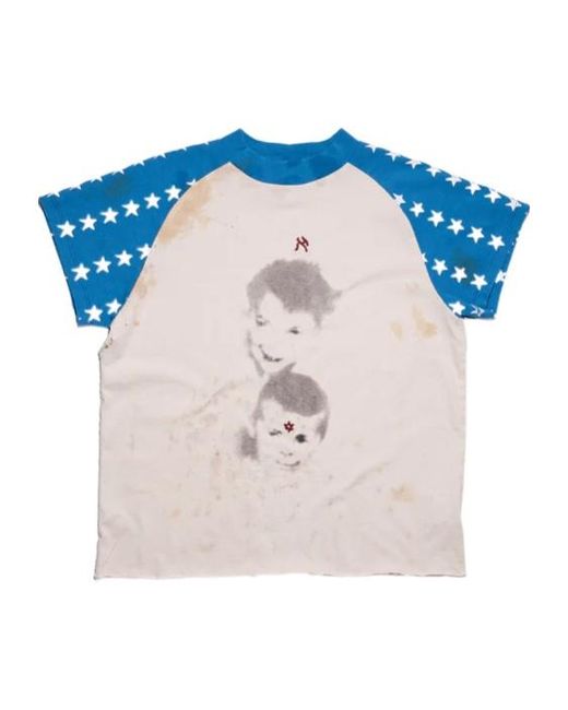 Enfants Riches Deprimes Blue Enfants Riches Déprimés Down Syndrome Aleph Crewneck T-Shirt for men