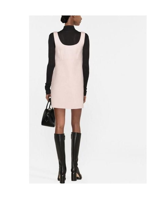P.A.R.O.S.H. Pink Less Wool Minidress