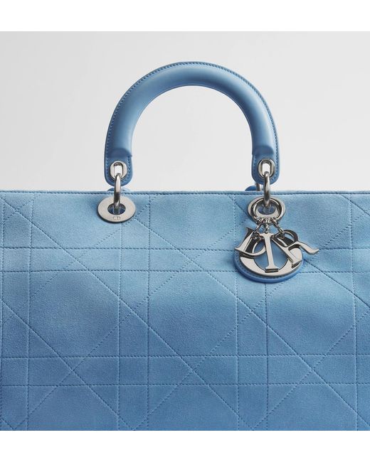 Dior Blue Zippered Shoulder Bag for men