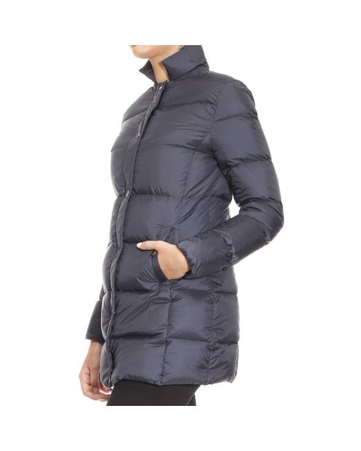 Armani Jeans Blue Long-Sleeved Down Jacket