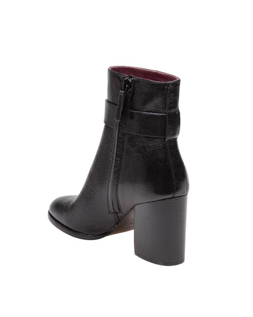Tory Burch Black T Lock Heeled Ankle Boots