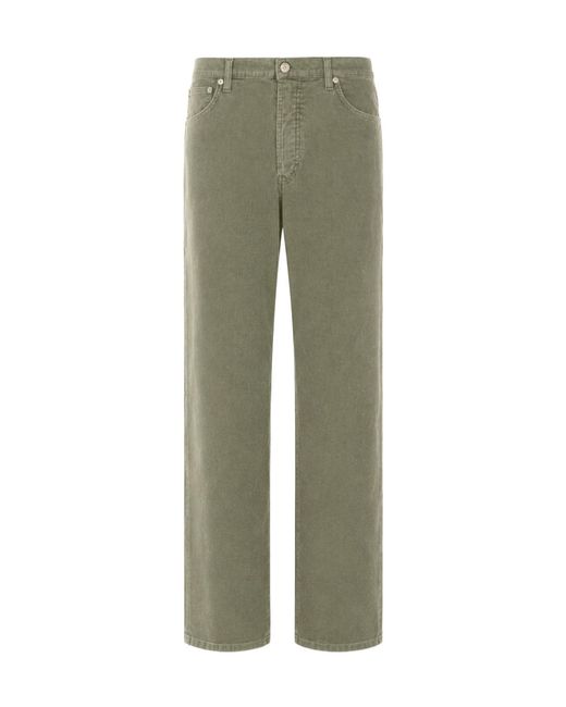 Dondup Green Straight-Leg Casual Pants