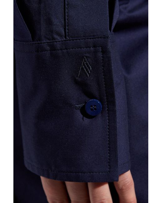 The Attico Blue Long-Sleeved Dress