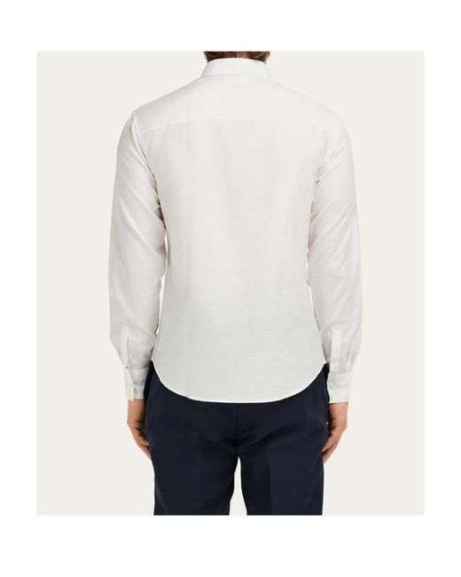 Ferragamo White Long Sleeve Shirt