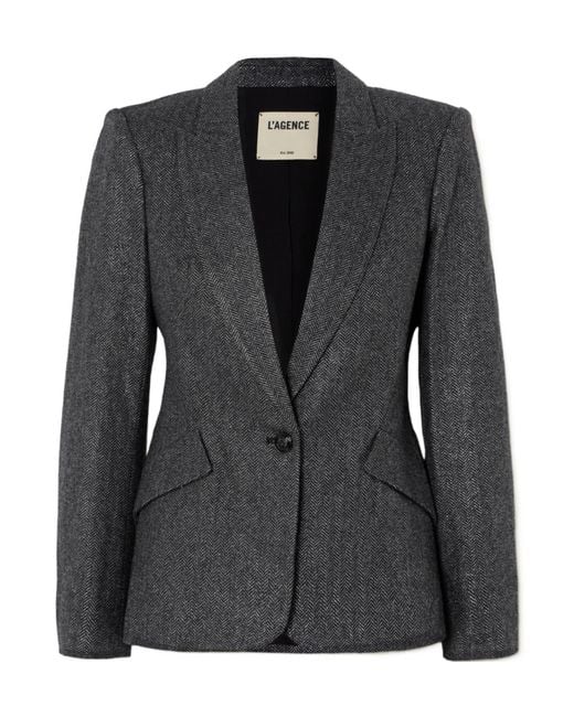 L'Agence Black Fitted Suit