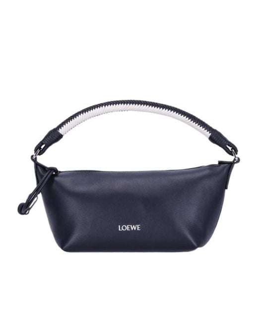 Loewe Blue Logo Zipper Tote Bag