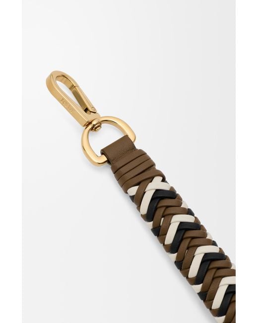Loewe Metallic Leather Woven Strap