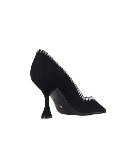 Stuart Weitzman Black Cusp High-Heeled Shoes