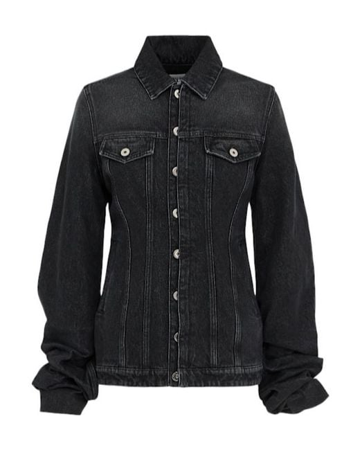 Jean Paul Gaultier Black Long-Sleeved Denim Jacket