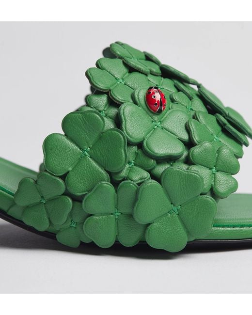 Dior Green Bloom Heeled Slide