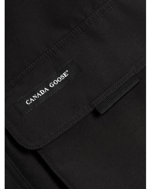 Canada Goose Black Expedition Logo-Patch Parka Coat for men