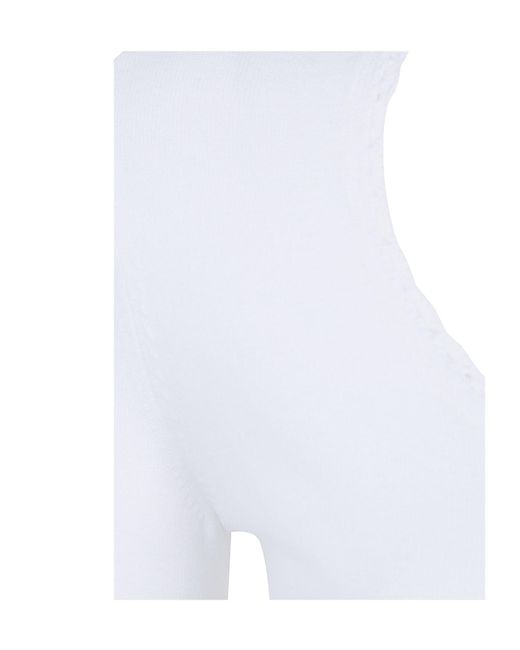 Twinset White Scalloped-Edge Knit Top
