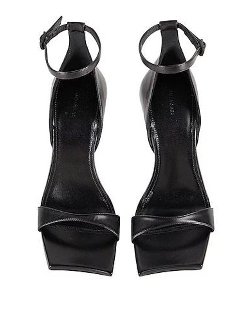 Balenciaga Black Strappy High-Heeled Sandals