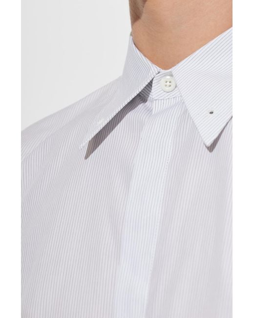DSquared² White Easy Slim 70's Pin Collar Shirt for men