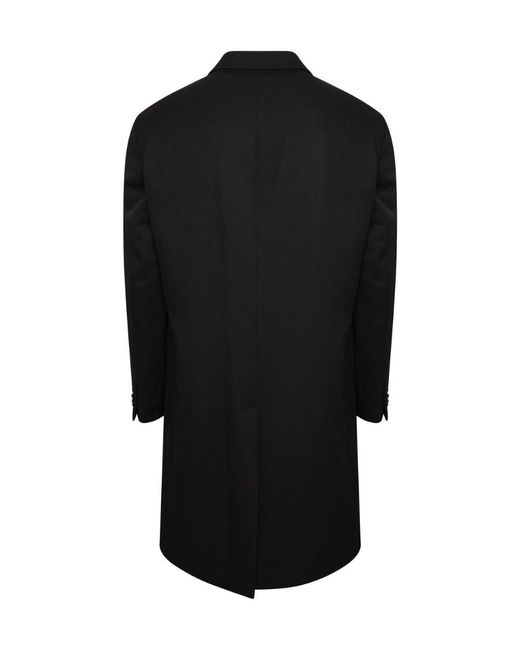 Raf Simons Black Hand-Painted Printed Coat for men