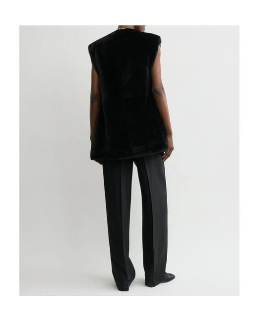 Totême Black Sleeveless Vest