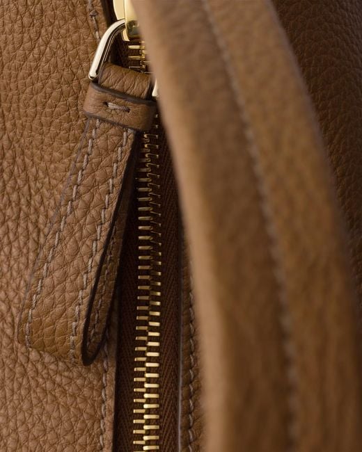 Prada Brown Sacca Small Shoulder Bag