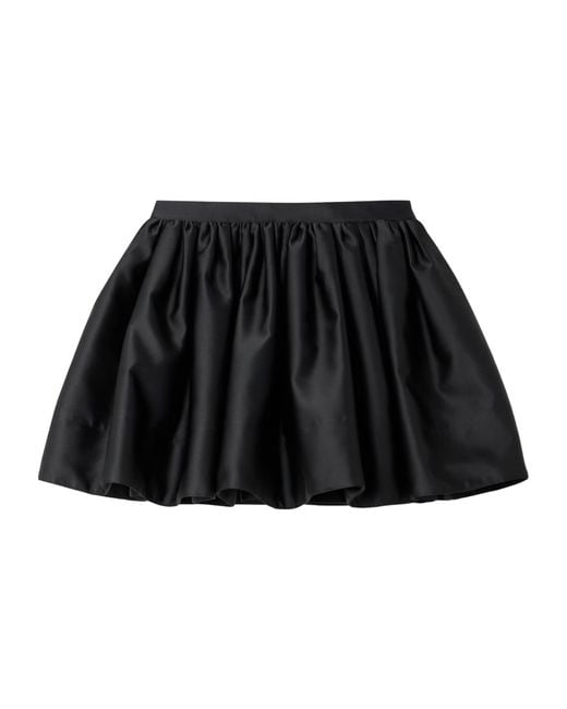 Rabanne Black Pleated Balloon Mini Skirt