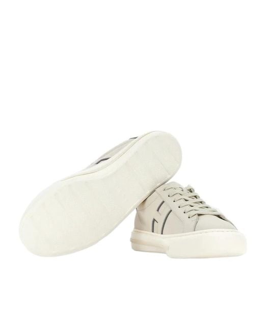 Hogan White H691 H Stripe Low-Top Sneakers for men