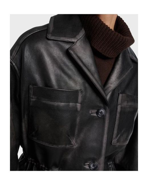 Dorothee Schumacher Black Sleek Statement Leather Jacket