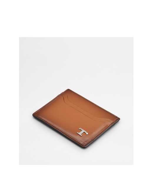Tod's Logo-Plaque Credit Card Holder for men